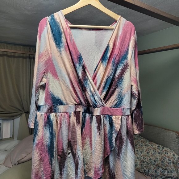 Plus size torrid super soft peplum shirt - Picture 2 of 4